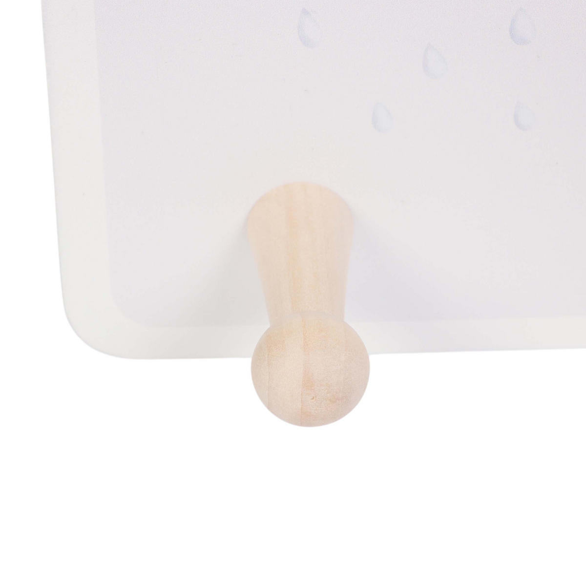 VĚŠÁK Barevný MDF borovicové dřevo 4 háčky 15x38 cm - různobarevná/světle růžová, dřevo/kompozitní dřevo (38/15/5.5cm) - Relaxdays