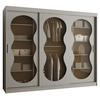 SCHWEBETÜRENSCHRANK 200/250/62 3-türig - Kaschmir, Holz (250/200/62cm) - Abiks Möbel