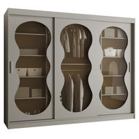 SCHWEBETÜRENSCHRANK 200/250/62 3-türig - Kaschmir, Holz (250/200/62cm) - Abiks Möbel