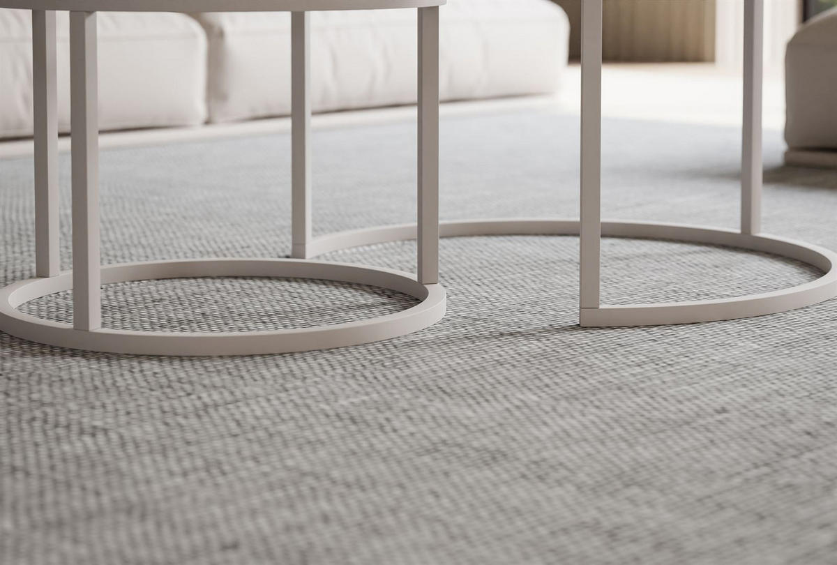 COUCHTISCH CIRI 2-in-1 GLAS KASCHMIR - Kaschmir/Beige, Glas (70/70/47cm) - Lookway