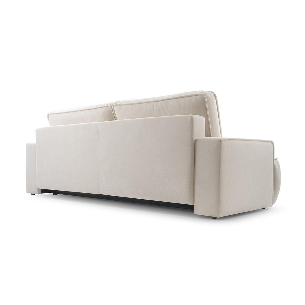 Thumbnail - Luxkor24 Sofa, Hellgrau, Textil, Rechteckig, 248x94x110 cm, Wohnzimmer, Sofas & Couches, Schlafsofas