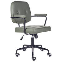 BÜROSTUHL Kunstleder Grün Pawnee - Grün, Textil/Metall (60/90/43cm) - Beliani