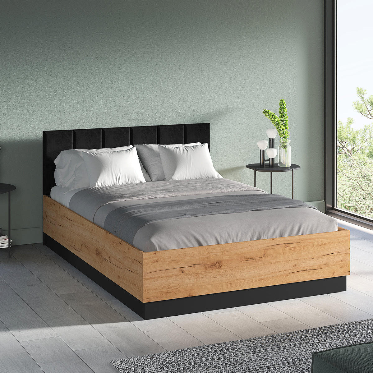 BOXBETT 140/200 Solal Holz - Braun, Holzwerkstoff (140/200cm) - Petits-meubles