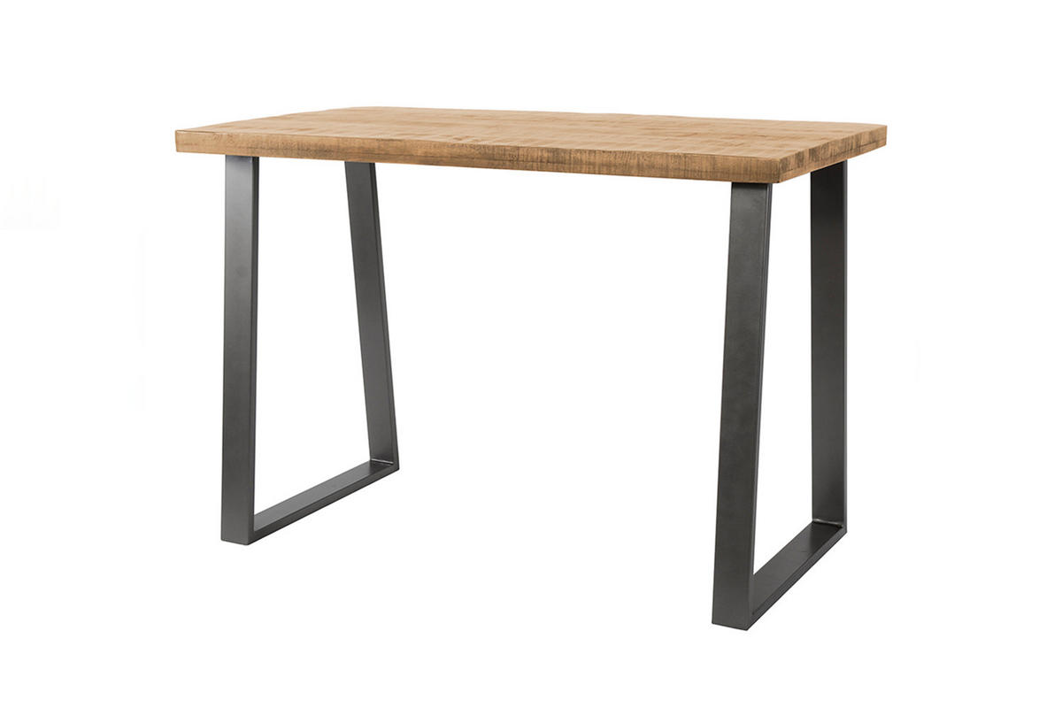 BARTISCH FINA Holz Mango - Schwarz/Braun, Holz/Metall (70/92/135cm) - KAWOLA
