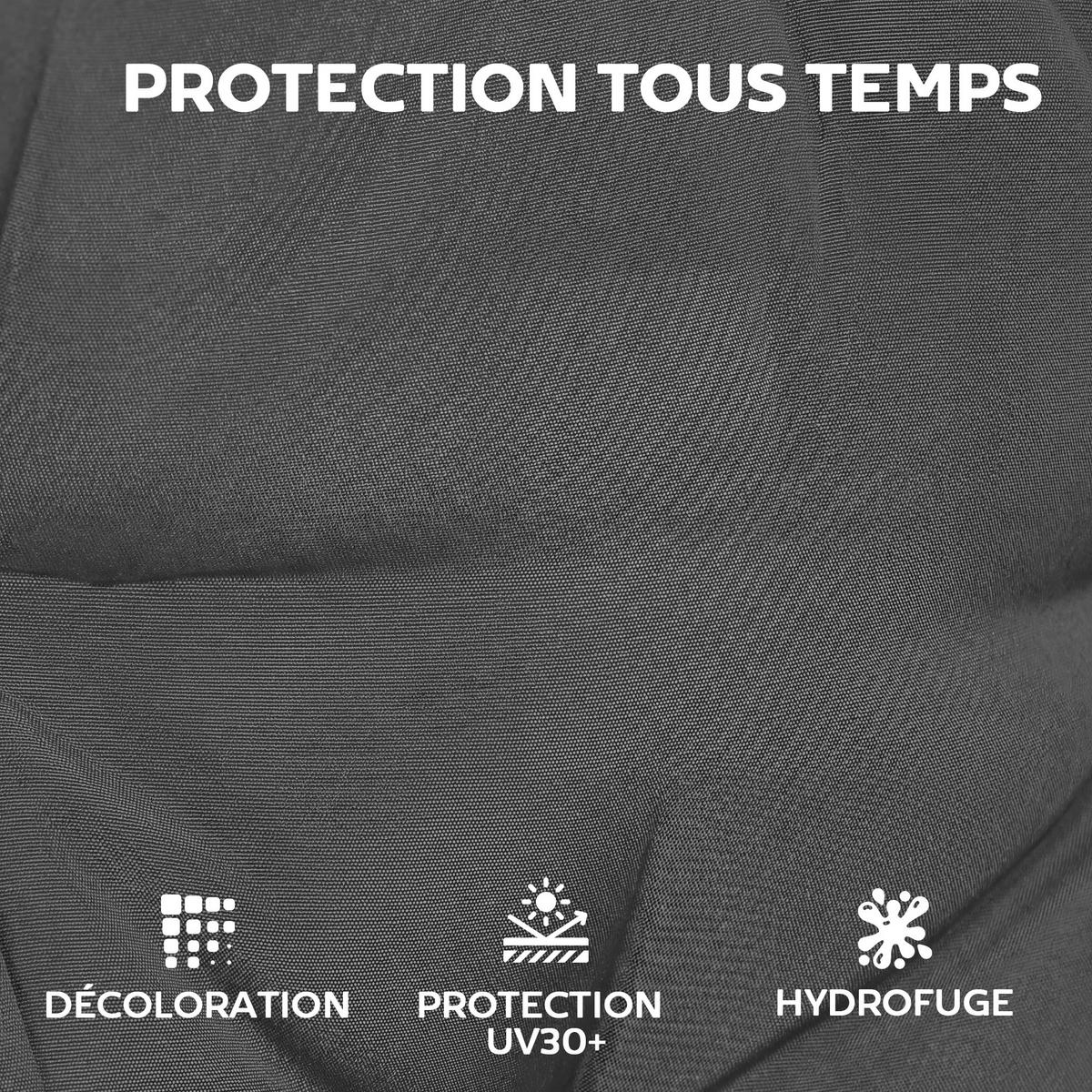 SITZKISSEN 4er-Set DE-16740 Dunkelgrau - Dunkelgrau, Textil (111.5/53/8cm) - ComfortXL