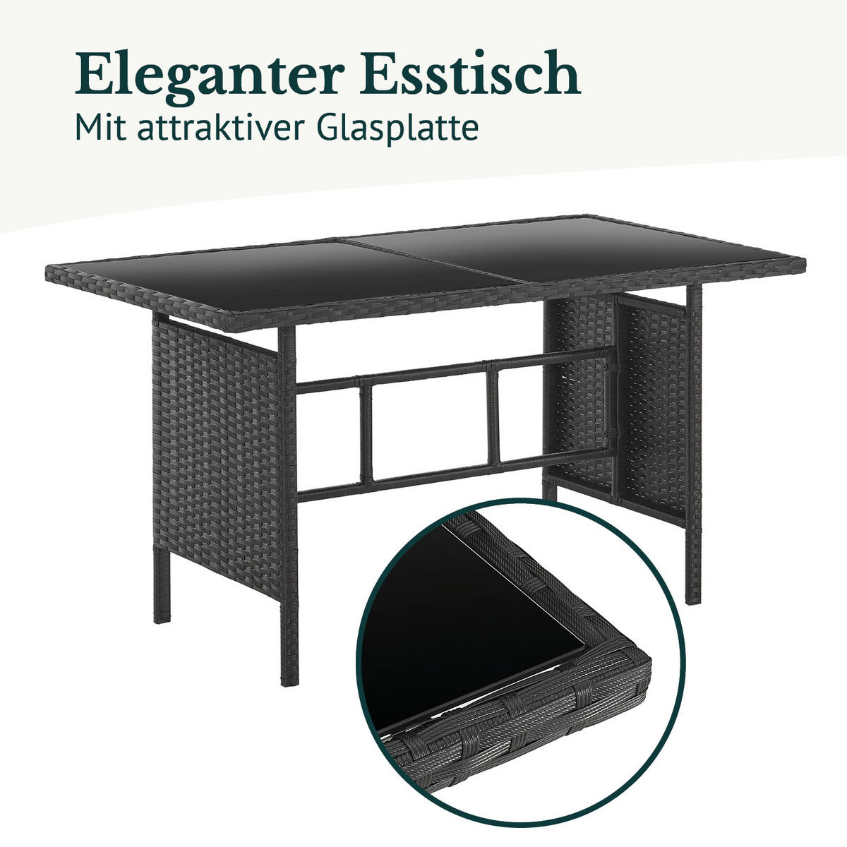 SITZGRUPPE Denver Schwarz - Schwarz, Kunststoff - SVITA