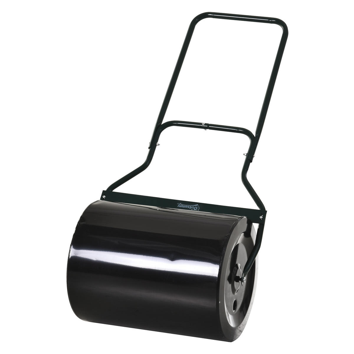RASENWALZE DE-10115 mit U-Griff, 60 L Füllvolumen Schwarz - Schwarz, Metall (40/123/57cm) - ComfortXL