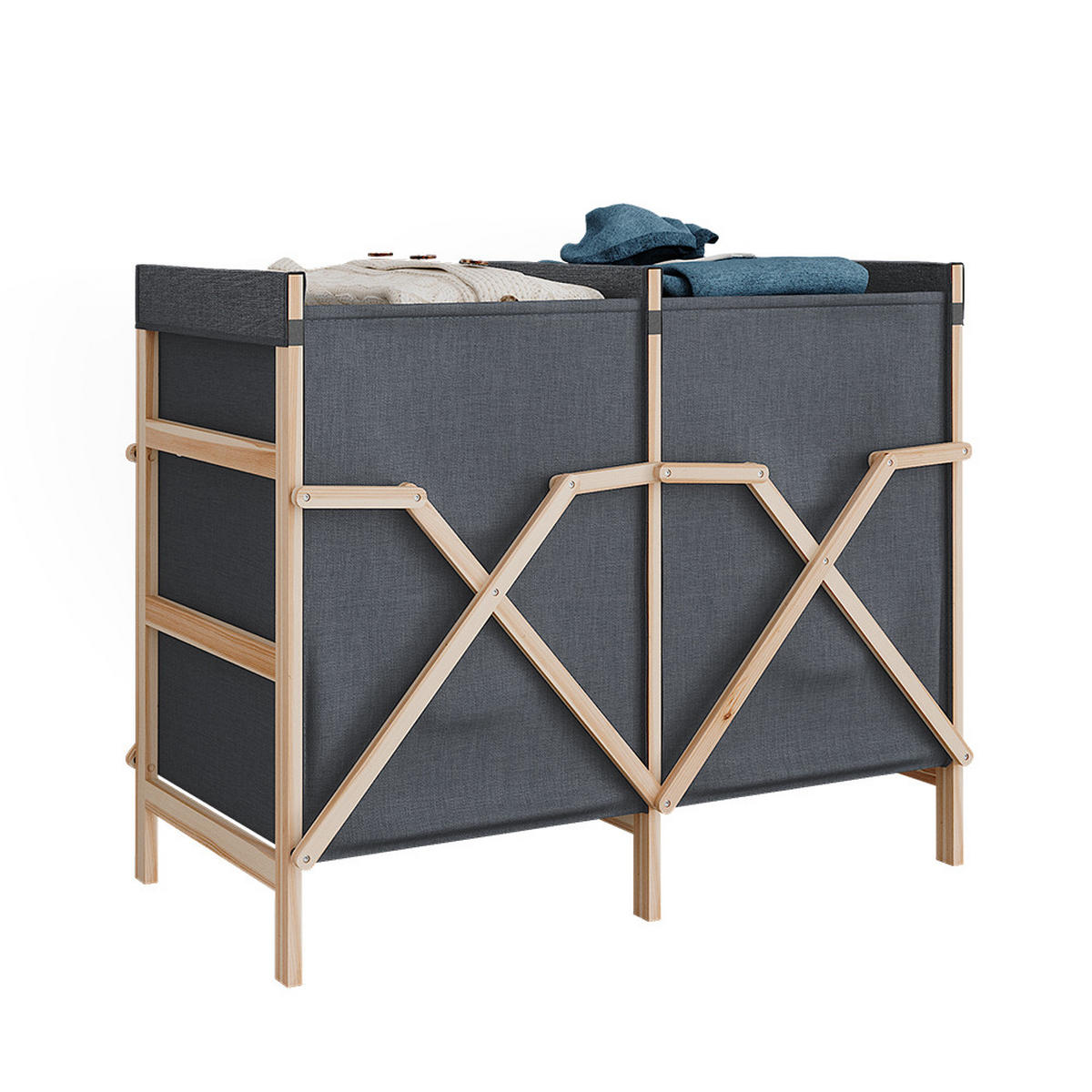 SKŘÍŇKA DO KOUPELNY Bruno Šedá - šedá, dřevo (80/64/40cm) - Vicco