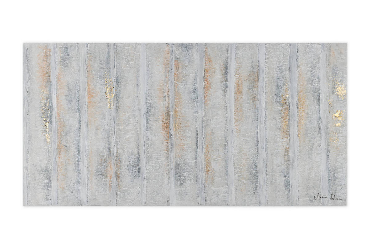 ACRYLBILD HANDGEMALT 120/60 cm - Grau, Holz/Textil (2/60cm) - KUNSTLOFT