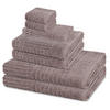 FROTTIERSET Carre 8-teilig - Grau, Textil (50/100cm) - Ross
