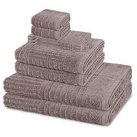 FROTTIERSET Carre 8-teilig - Grau, Textil (50/100cm) - Ross