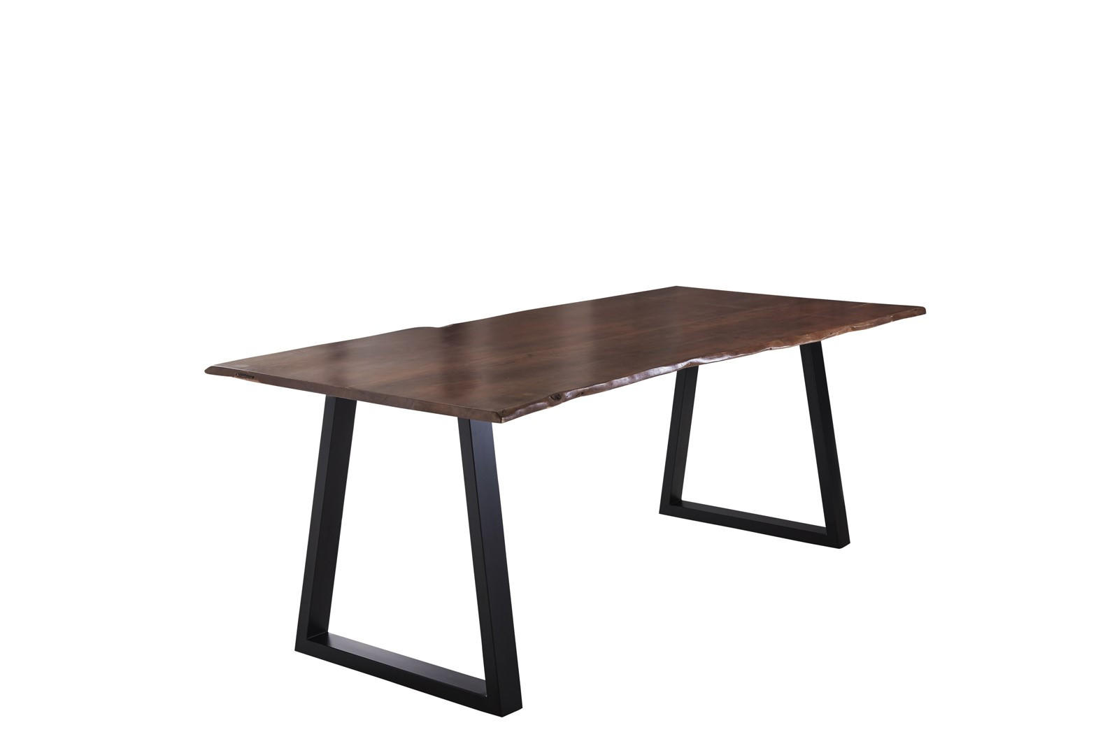 ESSTISCH LUBIN - Schwarz/Braun, Holz/Metall (100/240/77cm) - SAM