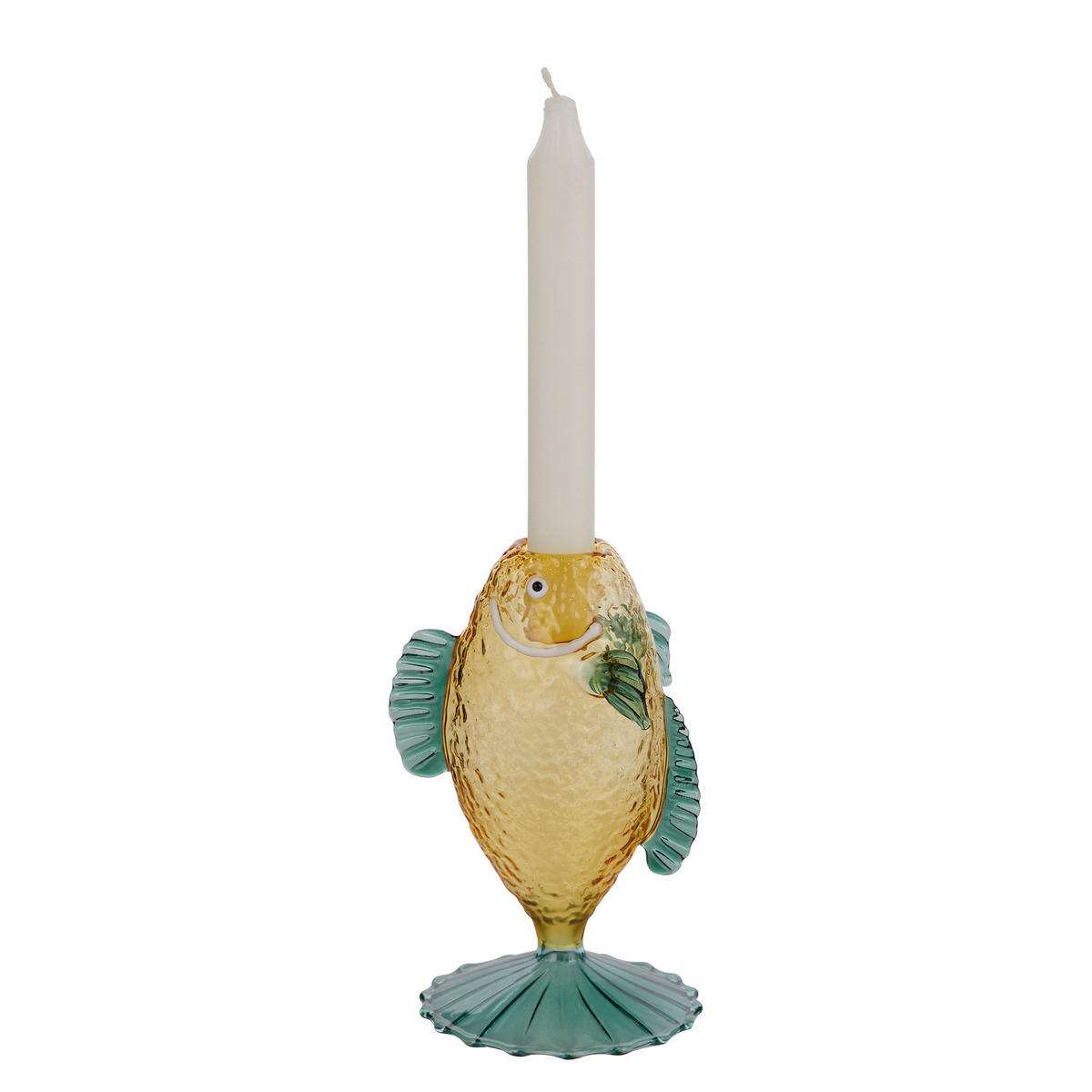 KERZENHALTER Coral Coast - Gelb, Glas (9/16/9cm) - Butlers