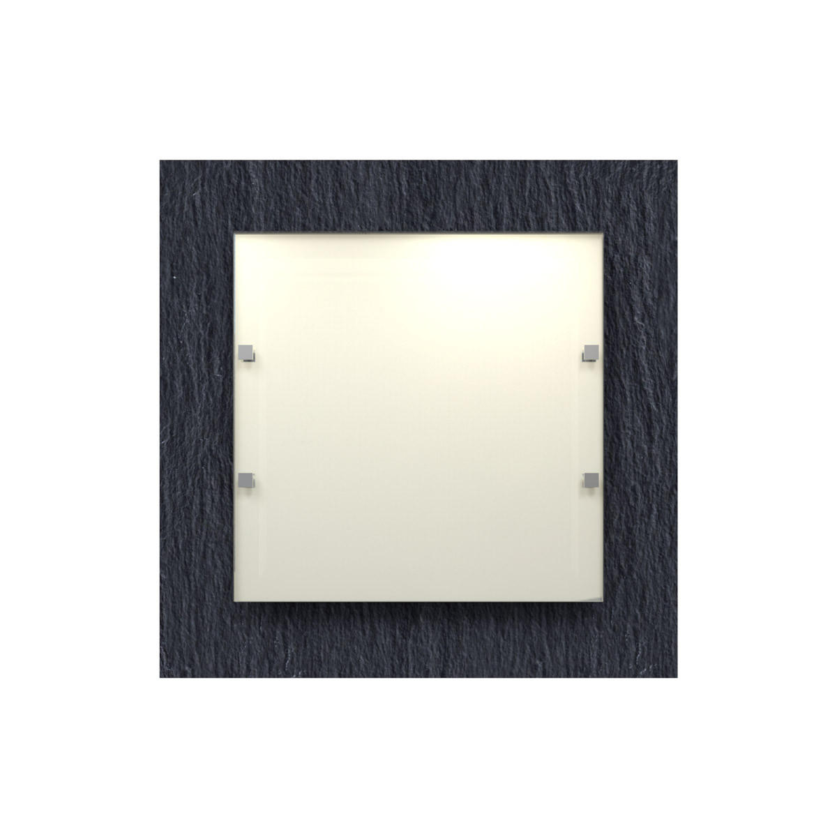 Lumicom Deckenleuchte Schwarz 40x40x9 cm