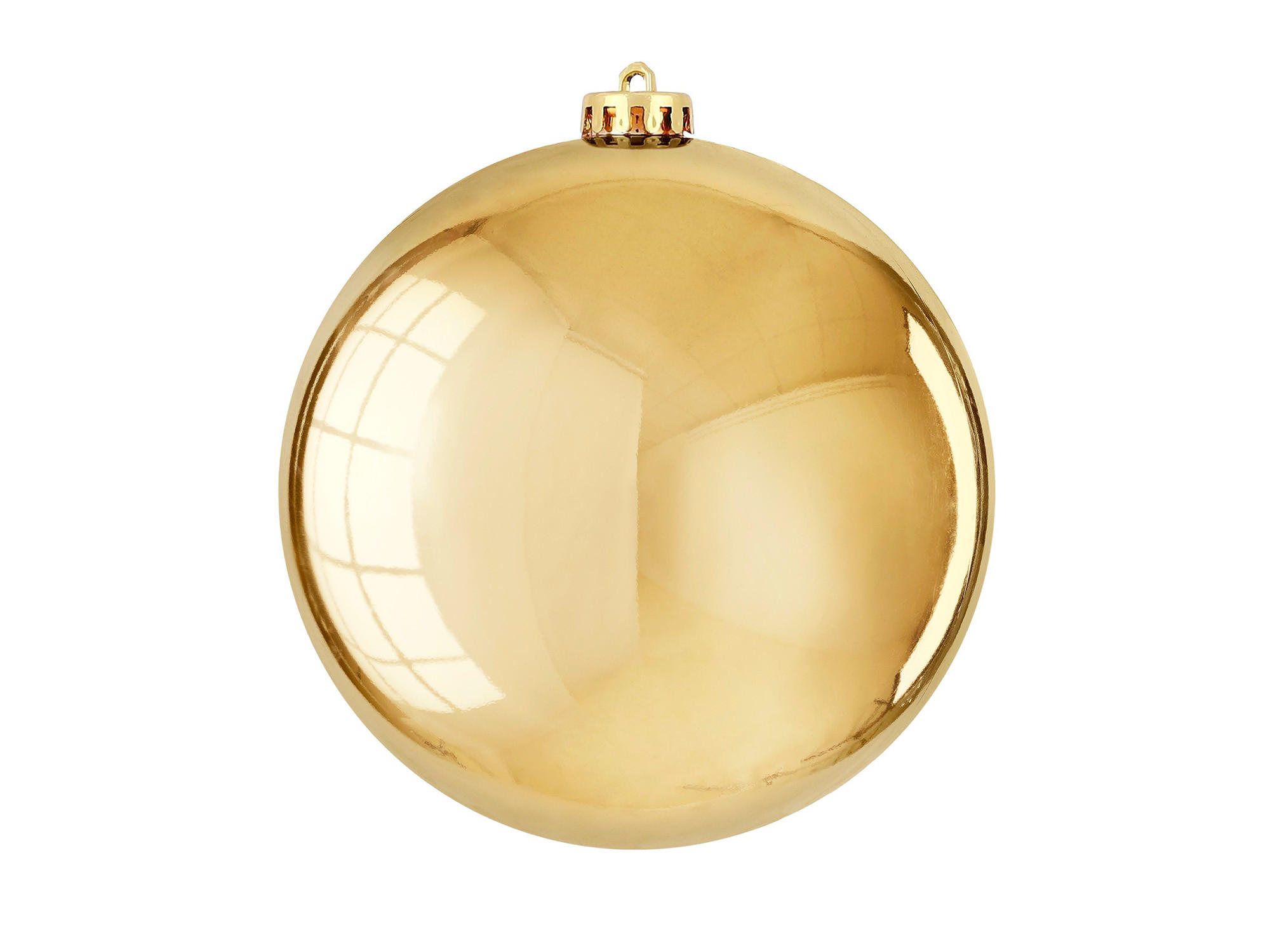 CHRISTBAUMKUGEL rund gold glänzend 15 cm - Goldfarben, Kunststoff (25/25/25cm) - LAALU