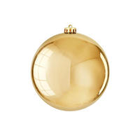 CHRISTBAUMKUGEL rund gold glänzend 15 cm - Goldfarben, Kunststoff (25/25/25cm) - LAALU