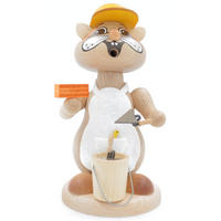 RAUCHFIGUR Hamster Maurer 18 cm - Multicolor, Holz (12/18/0.1cm)