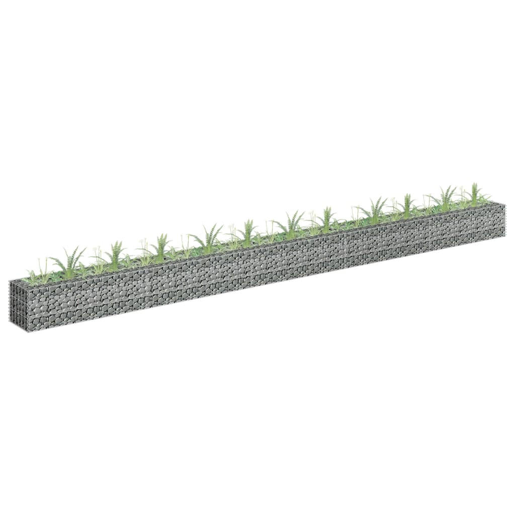 Deluke Gabionen Silber 450x30x30 cm
