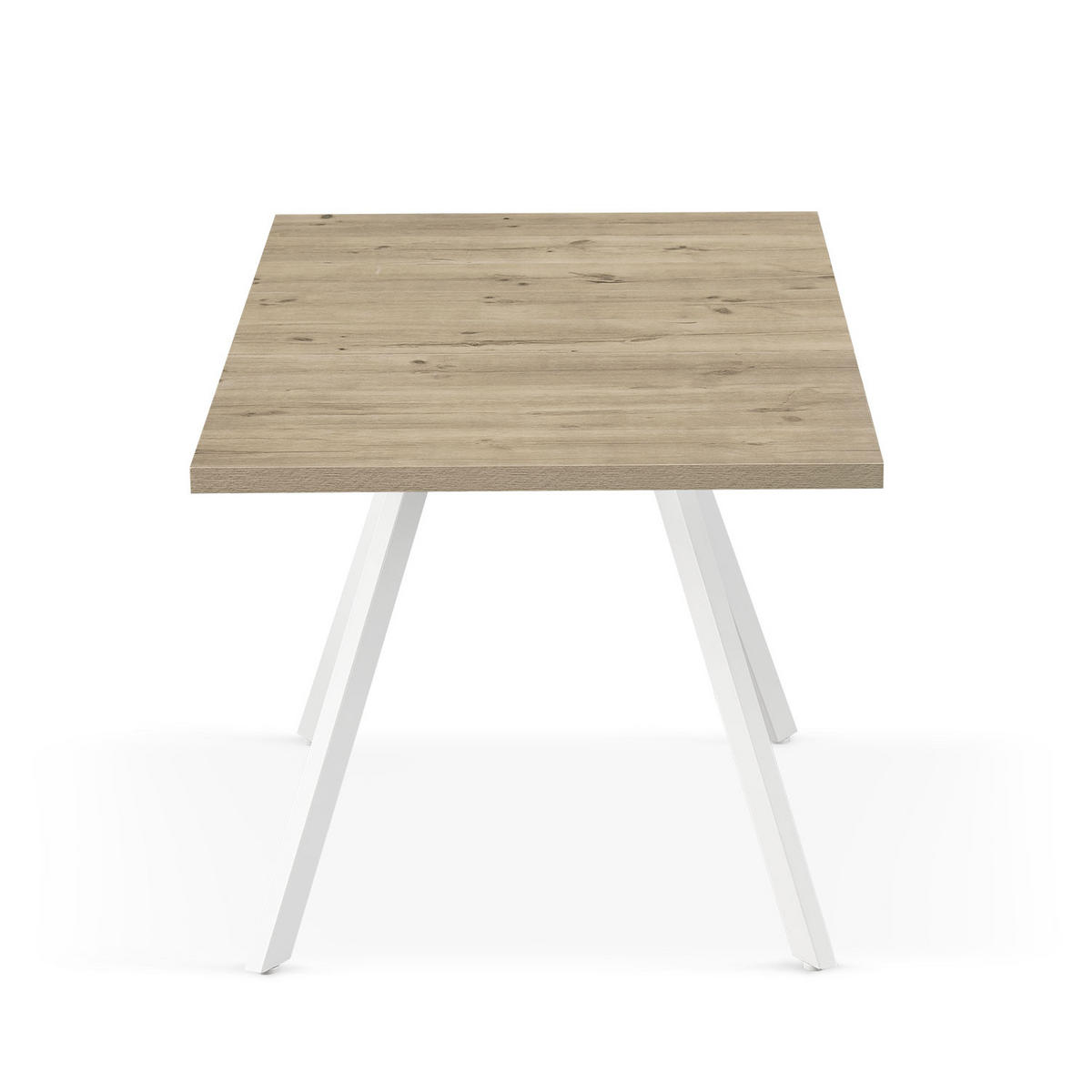 ESSTISCH SVEN 120-160/80/76 cm Sandeiche - Sandfarben, Holz (80/120/76cm) - B&D Home