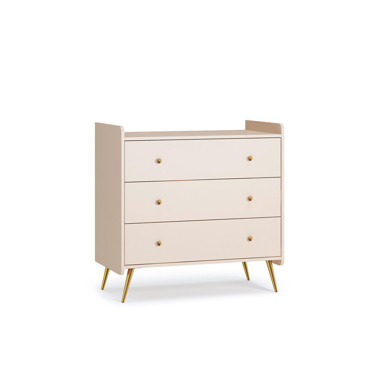 BABYZIMMER 2-teilig Lunea Kaschmir - Beige, Holzwerkstoff (90/90/50.2cm) - Petits-meubles