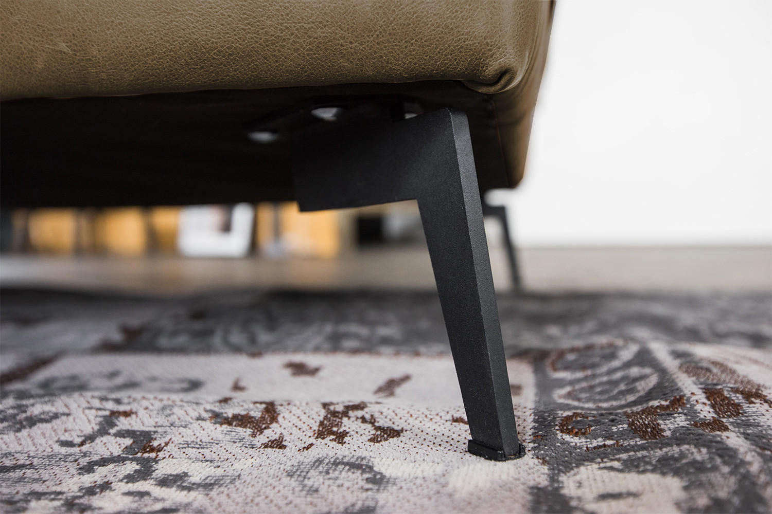 Thumbnail - Kawola Ecksofa, Beige, Leder, Echtholz, 3-Sitzer, Füllung: Kaltschaum, Ottomane rechts, L-Form, 276x177 cm, Wohnzimmer, ...