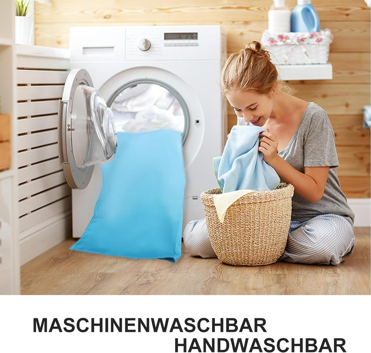 DUSCHVORHANG Grün Polyester wasserdicht waschbar mit Ringen für Badewanne Badezimmer - Grün, Textil (120/200cm) - MCBOSON