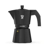 ESPRESSOKOCHER Schwarz 8.5/12.5/17 cm ITL003CP07X - Schwarz, Metall (12.5/17/8.5cm) - Pezzetti 