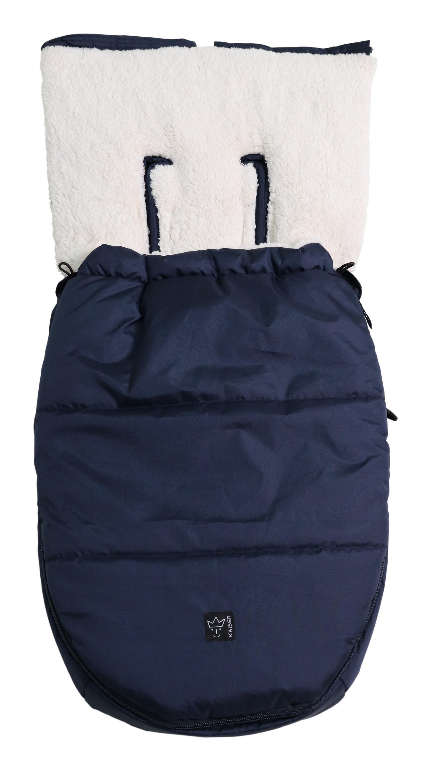 BABYSCHALENFUSSSACK Hoody 2.0, navy/cream - Dunkelblau, Textil (40/3/80cm) - Kaiserbaby