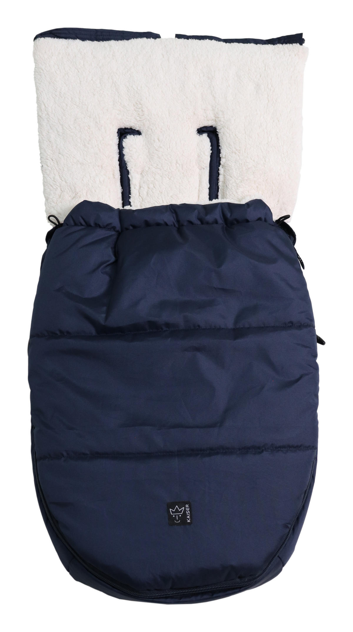 BABYSCHALENFUSSSACK Hoody 2.0, navy/cream - Dunkelblau, Textil (40/3/80cm) - Kaiserbaby