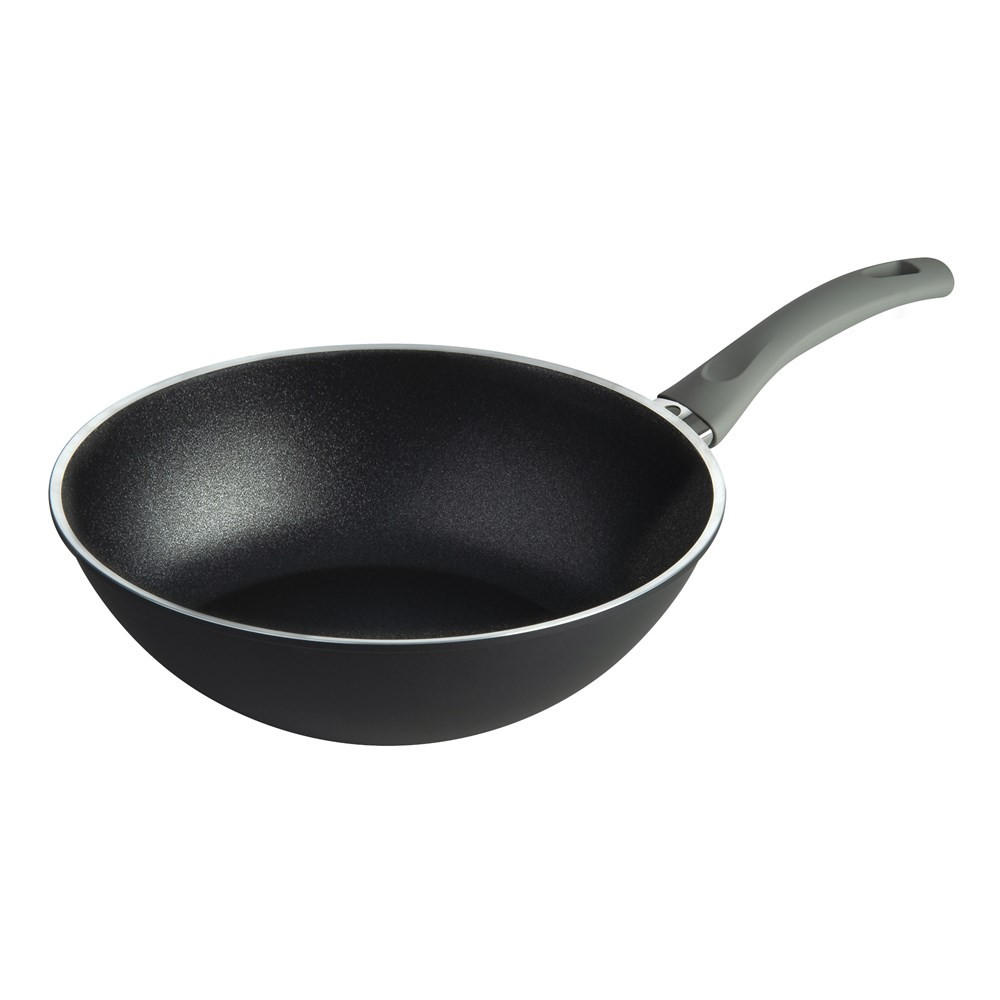 WOK Schwarz 45/29/12 cm 750030580 - Schwarz, Metall (28cm) - Ballarini