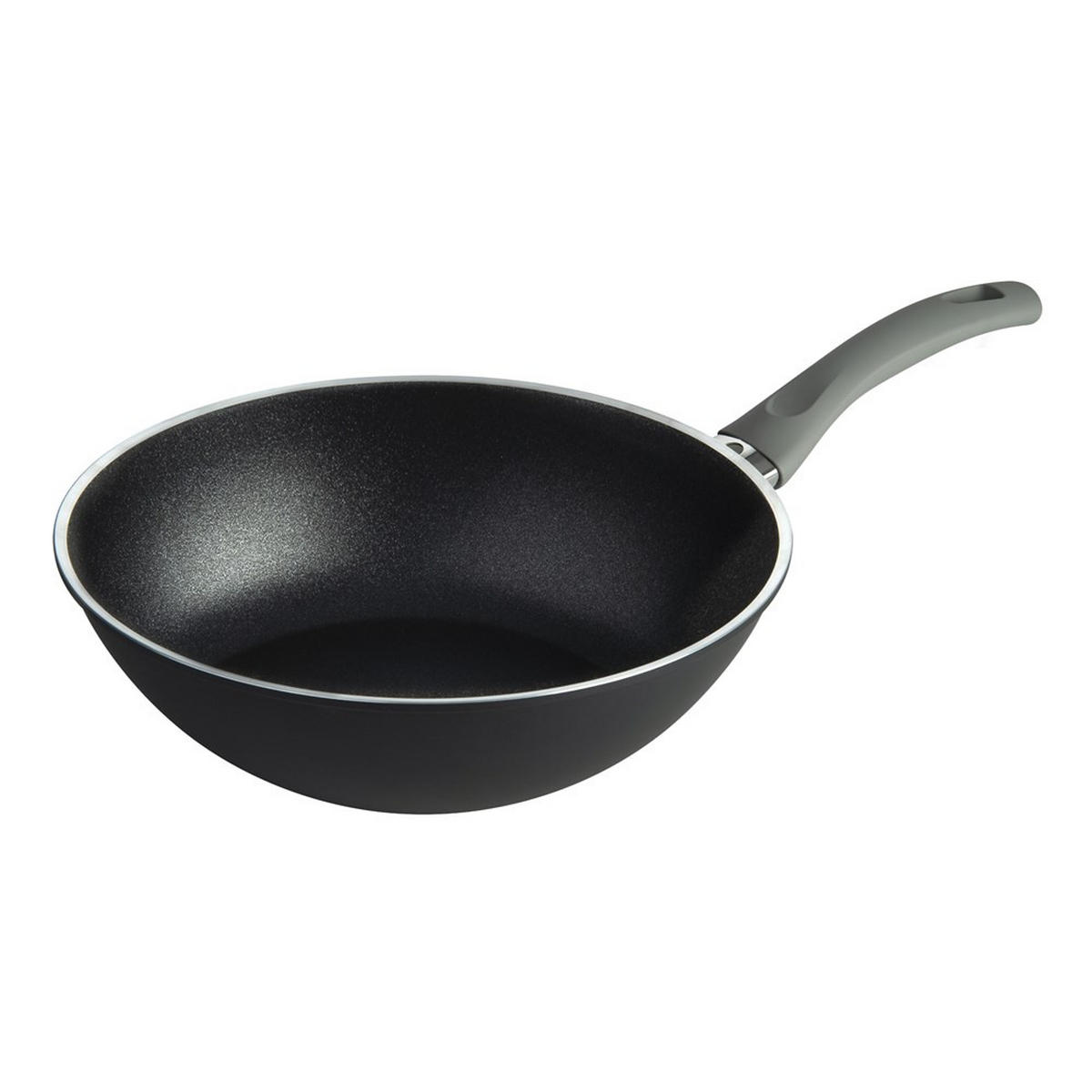 WOK Schwarz 45/29/12 cm 750030580 - Schwarz, Metall (28cm) - Ballarini
