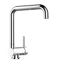 VORFENSTER-KÜCHENARMATUR, Umklappbar 6 CM, Verchromt, 360° schwenkbar - Chromfarben, Metall (19.5/31.3/19.5cm) - VIZIO