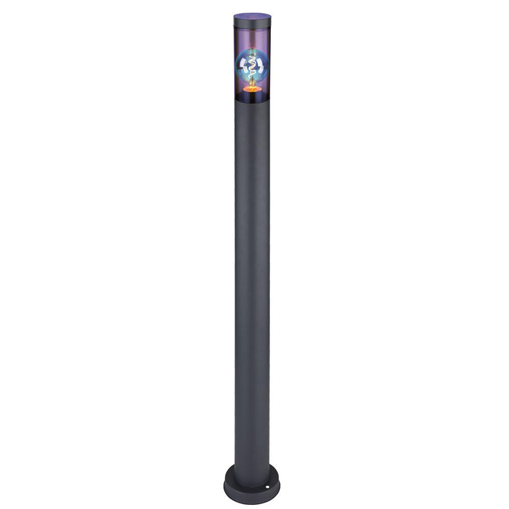 LED STEHLEUCHTE BOSTON Anthrazit Edelstahl - Anthrazit, Kunststoff (12.7/12.7/110cm) - Globo Lighting