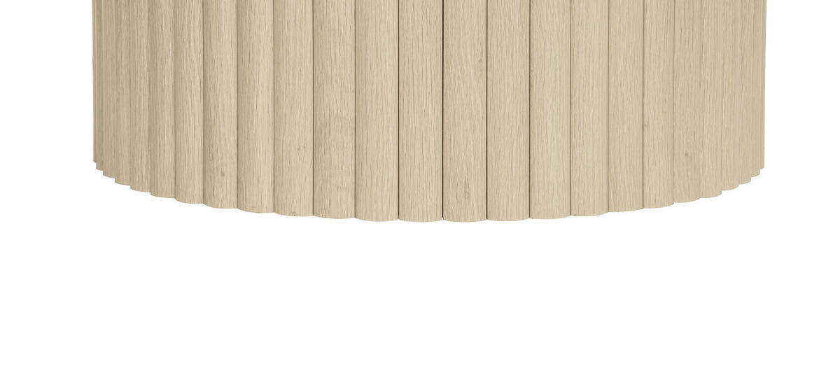 COUCHTISCH aus MDF Ø68,7x40,6/Ø40,1x51,7 cm in Natur 2er-Set - Naturfarben, Holzwerkstoff (68.7/68.7/40.6cm) - Modfu
