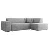 ECKSOFA Lordin Cord, Seite: Rechts - Schwarz/Grau, Holz/Textil (267/205cm) - MIRJAN24