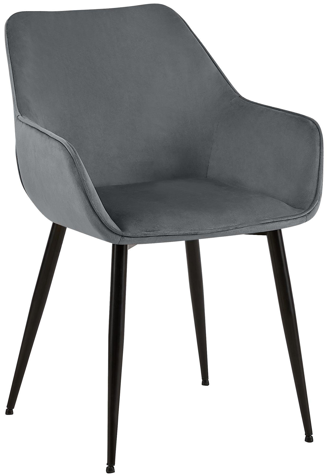 Deluke Esszimmerstuhl Dunkelgrau 52x82x63 cm