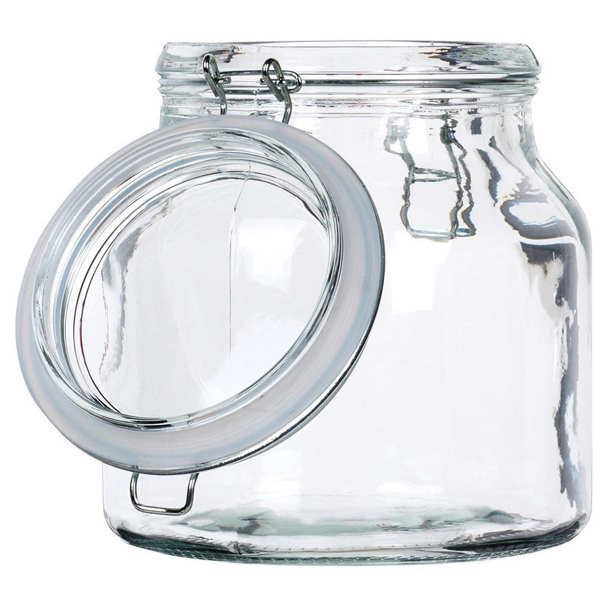 VORRATSGLAS Irma Clipverschluss 2,4 l Transparent - Transparent, Glas (2.4L) - Orion 