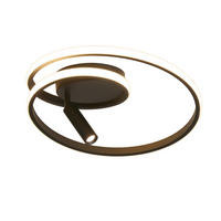 LED-DECKENLEUCHTE Drexel 40/40/12.5 cm - Schwarz, Metall (40/40/12.5cm) - ZMH