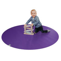 KRABBELMATTE Rund 120cm Lila - Lila, Textil (120/120cm) - Sanosoft