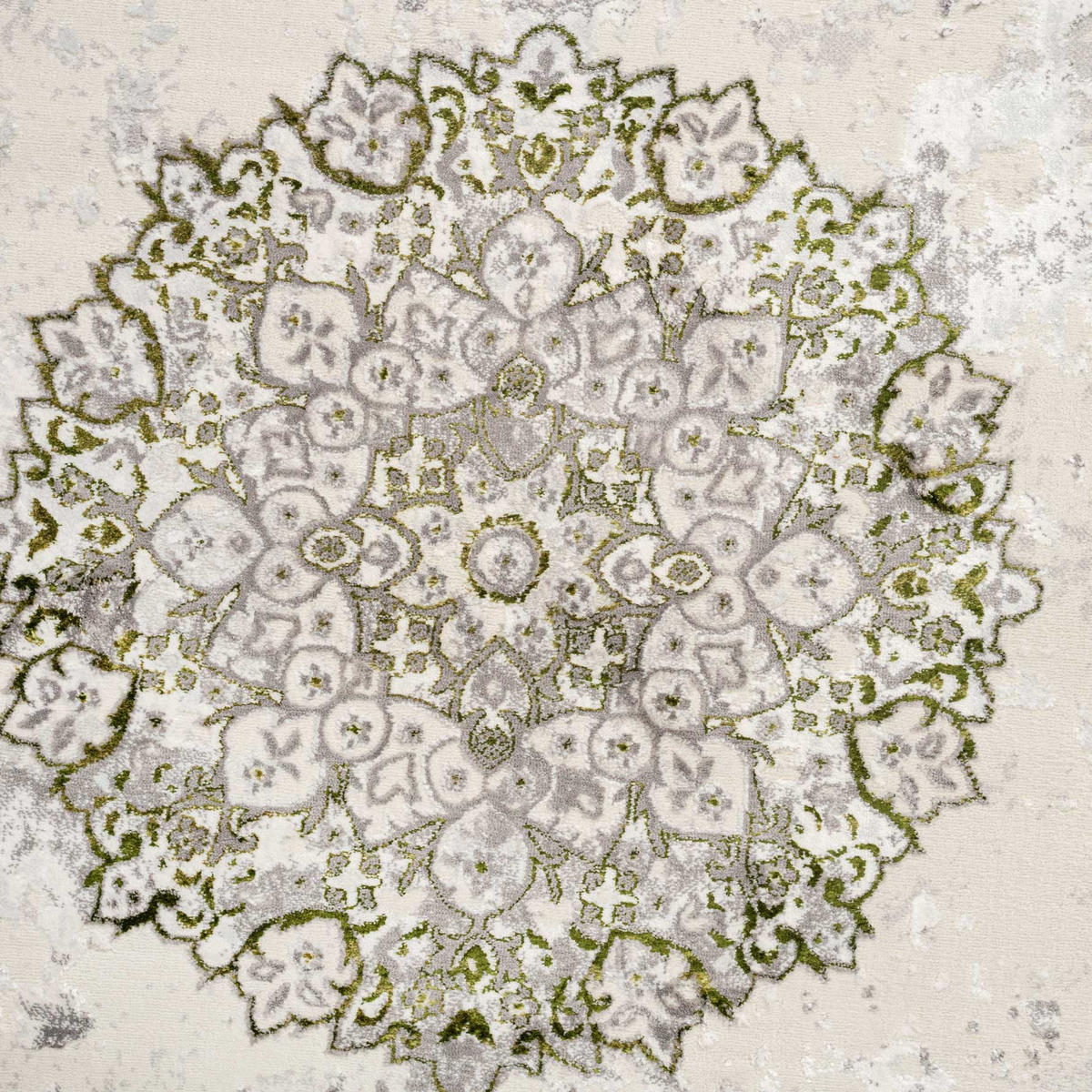 WEBTEPPICH Victoria Olivgrün - Olivgrün, Textil (120/170cm) - Kukoon Rugs