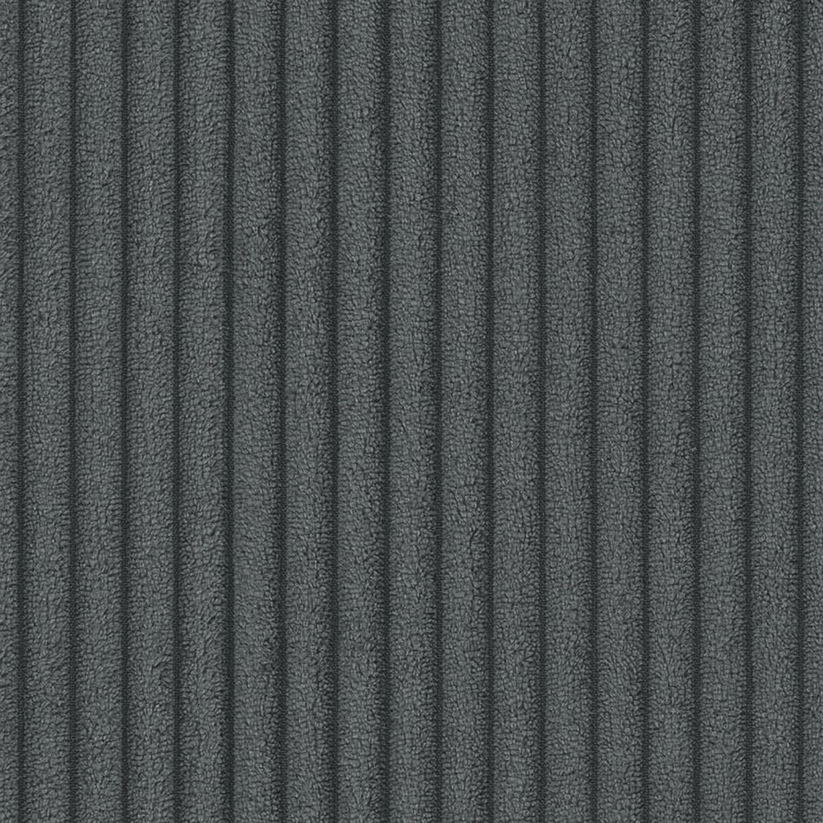 ECKSOFA THEO/ umwandelbar und wendbar, mit Truhe in Cord - Grau - Dunkelgrau, Textil (145/230cm) - Weber Industries