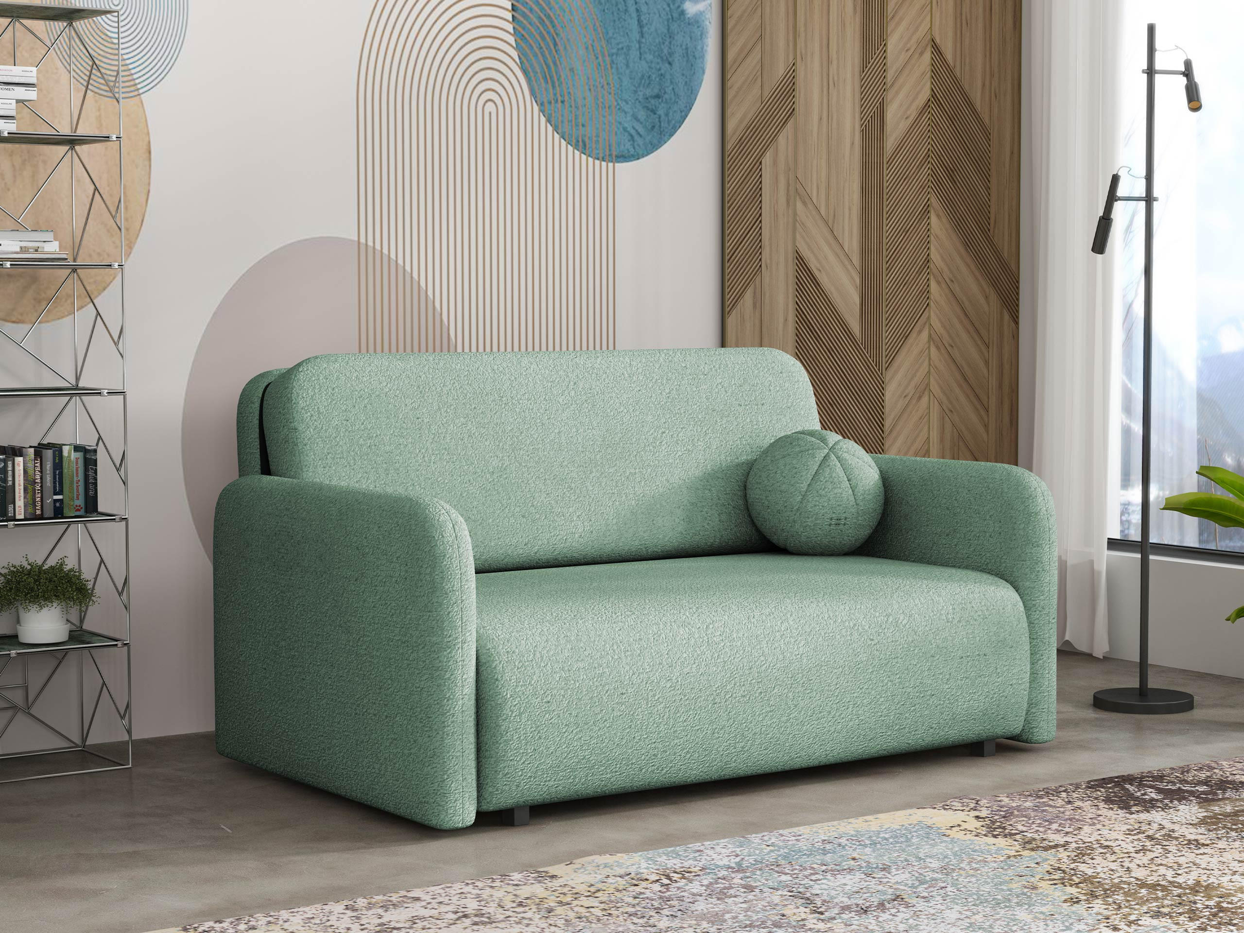 SCHLAFSOFA Viva Sun III - Türkis/Schwarz, Holz/Textil (150/85/103cm) - MIRJAN24
