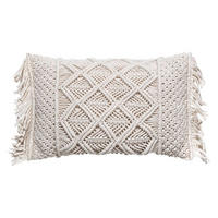 ZIERKISSEN Macrame 30/50 cm - Beige, Naturmaterialen (30/50cm) - Atmosphera Createur d´interieur