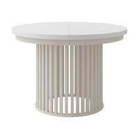 ESSTISCH ausziehbar Komo - Kaschmir/Weiß, Holz/Holzwerkstoff (100/100/76cm) - MIRJAN24