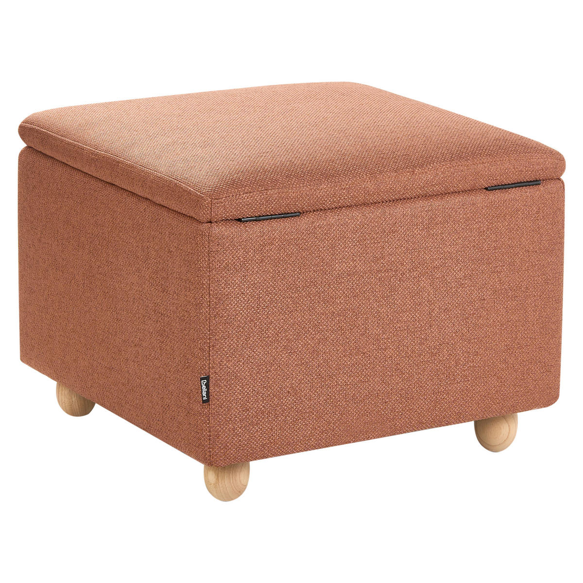 POUF mit Stauraum Stoff Goldbraun Ferndale - Goldfarben, Textil (60/46/60cm) - Beliani
