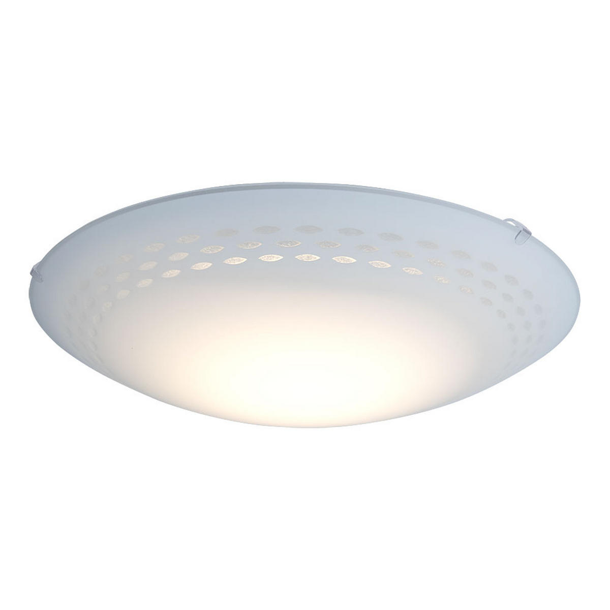 LED DECKENLEUCHTE TWISTER Weiß Glas satiniert - Weiß, Glas (39.5/39.5/10cm)