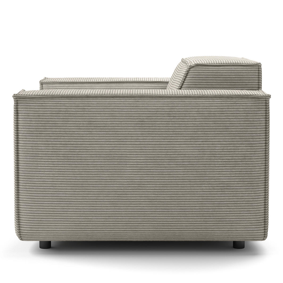 SESSEL - Graubraun/Schwarz, Kunststoff/Textil (120/70/96cm) - home24