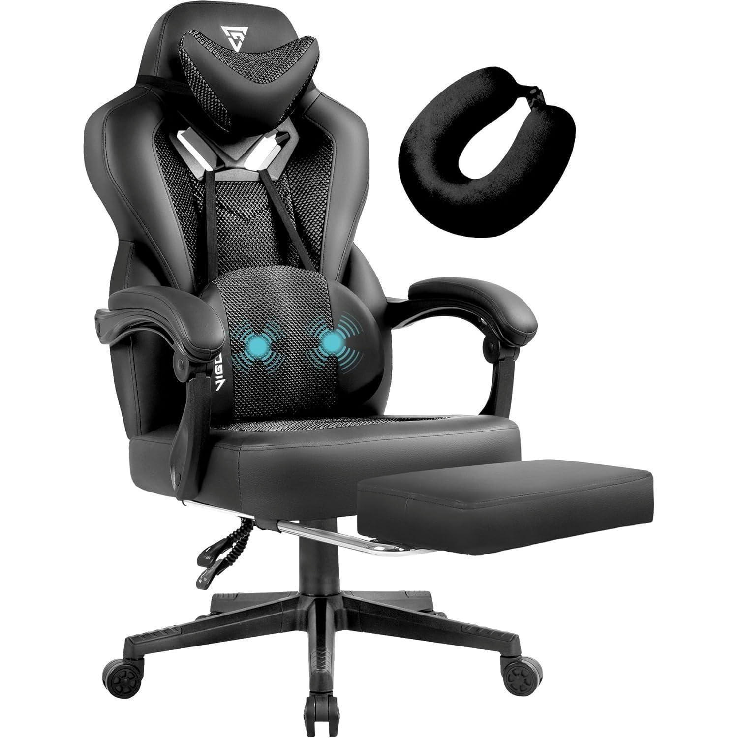 XXXLutz Gaming Schwarz 54x109x45 cm