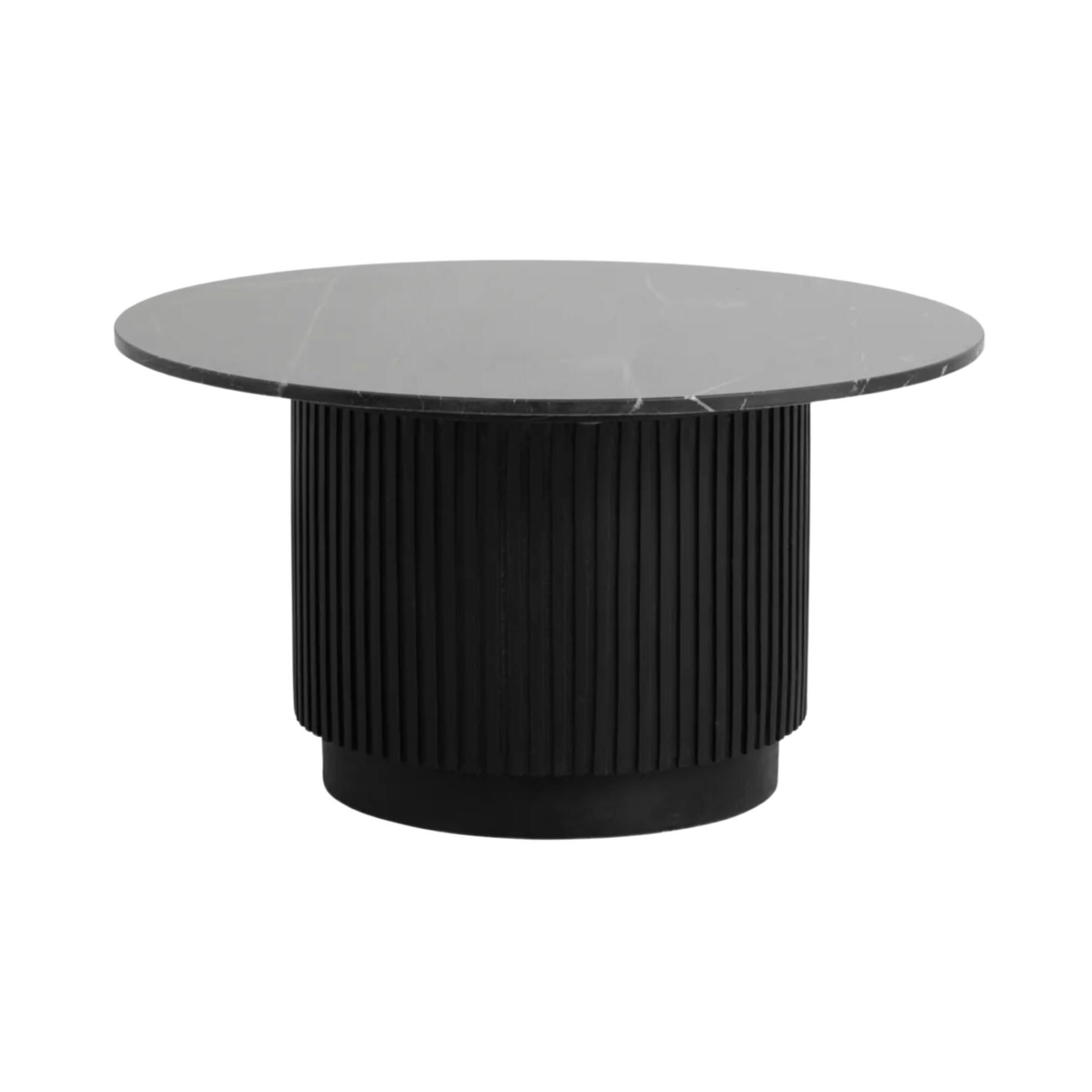Furnlux Couchtisch Schwarz 75x41x75 cm