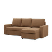 ECKSOFA MIT SCHLAFFUNKTION NEO, Braun - Braun, Textil (231/140cm) - Mebligo